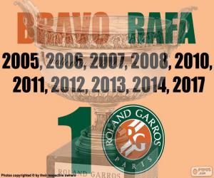 Puzzle Ο χρήστης Rafa Nadal, 10 Ρολάν Γκαρός